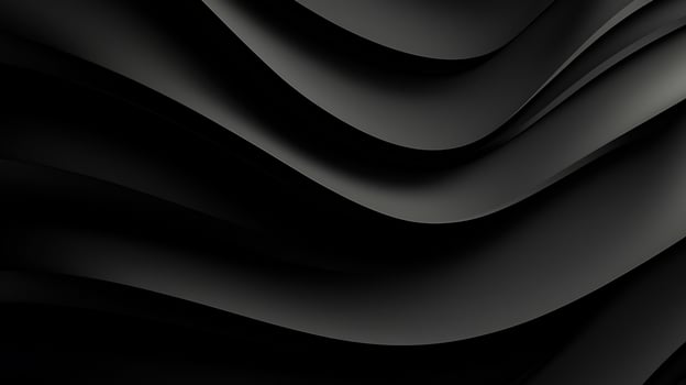 Abstract black wavy curves background. photo