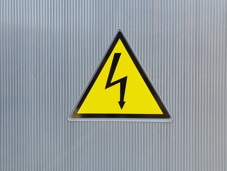 high voltage warning sign photo