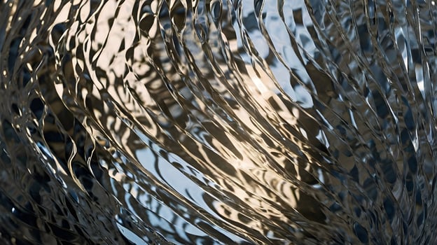 A creative macro of light refracting through irregular glass patterns. photo