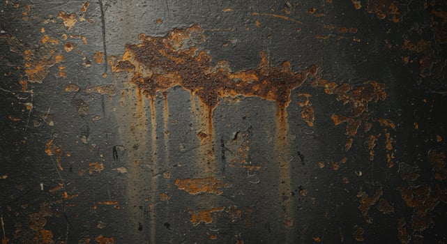 A close up of a rusty metal wall photo
