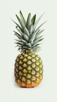 Pineapple isolated on white clipping path photo