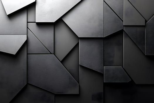 Modern Geometric Abstract Design with Black Textured Tiles photo