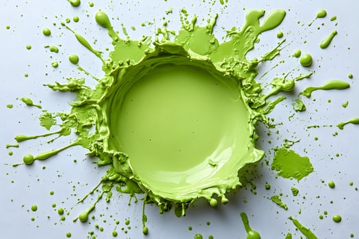 Vibrant Green Paint Splash - Creative Art Concept for Design Projects photo