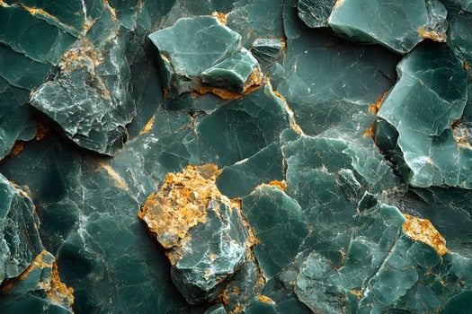 Abstract Green Marble Texture with Gold Veins for Artistic Background Design photo