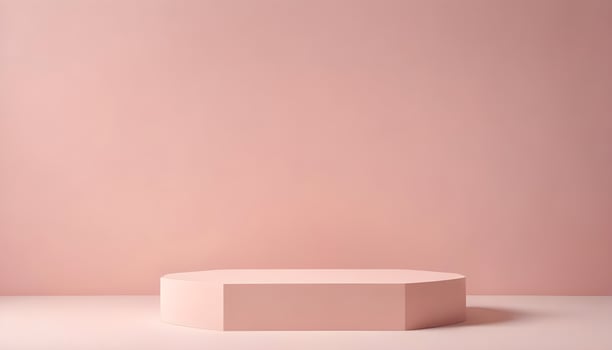 Modern podium for high end product presentation photo