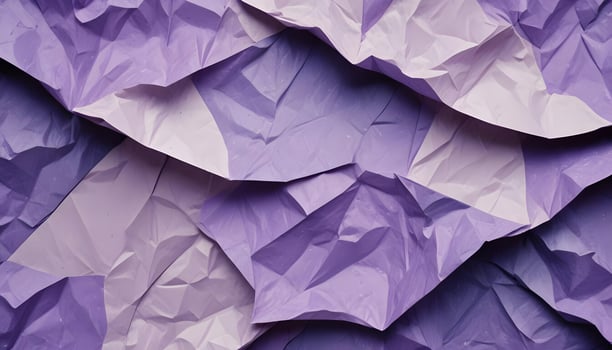 Abstract crumpled paper background with colorful twists and folds photo
