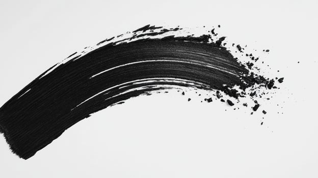 Bold brushstroke creates dynamic art on bright background photo