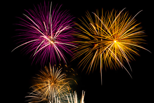 Colorful display of International fireworks festival photo