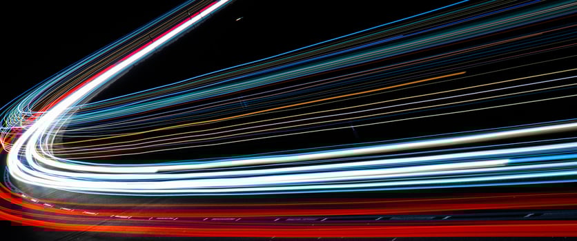 lights of cars with night. long exposure photo
