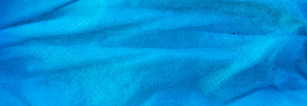 creased blue cotton fabric photo