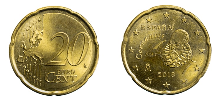 twenty euro cent coin photo