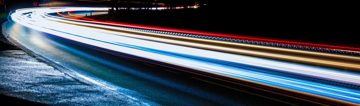 lights of cars with night. lights trails photo