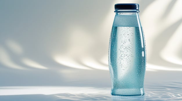Refreshing bottle of water photo