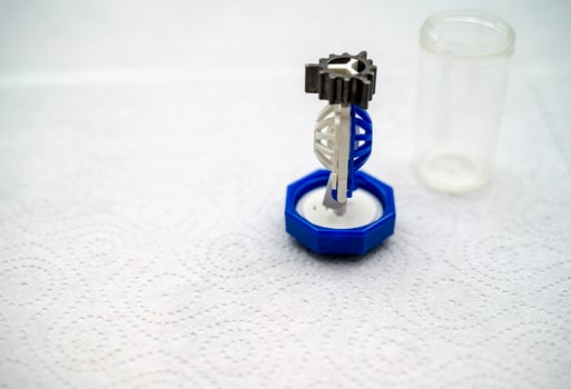 container for cleaning and storing contact lenses for eyes, used at home. For soft and hard lenses. the container consists of two parts, the first part for lenses, the second part for liquid photo