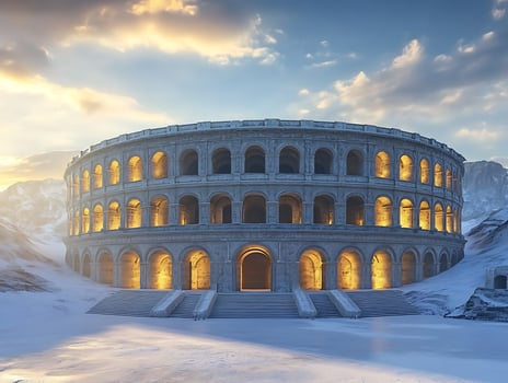 The colosseum in rome, italy photo