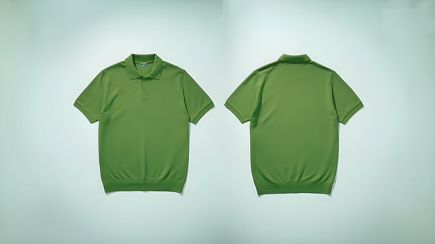 Green Polo Shirt for Print-on-Demand Merch photo