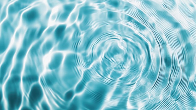 Abstract Blue Water Ripples with Concentric Circles photo