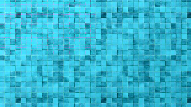 Blue Mosaic Tile Background Surface 3d Render photo