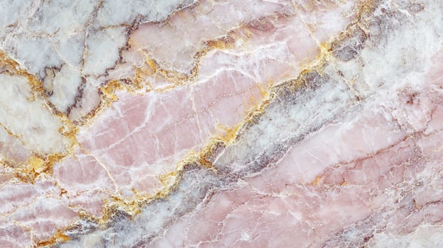 Delicate pink marble texture with gold and white veining. Natural stone pattern for luxurious designs and sophisticated surfaces. photo