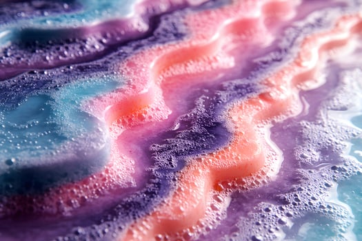 Abstract Colorful Foam Waves in Pastel Tones - Perfect for Modern Art and Home Decor photo