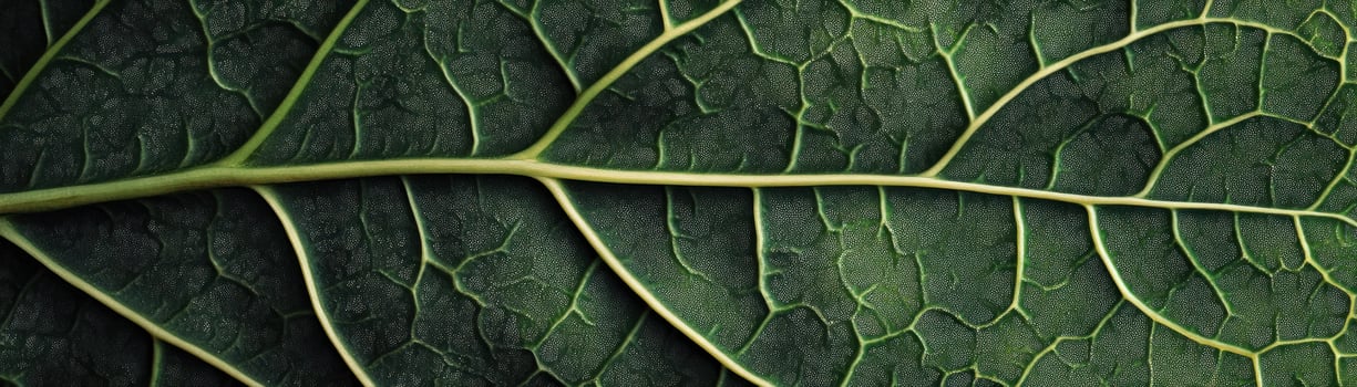 Close-up of a Green Leaf with Prominent Veins and Tiny Hairs photo