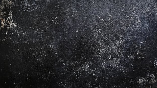 Striking black background with weathered texture and scratches, revealing subtle signs of wear and age. Perfect for gritty designs. photo