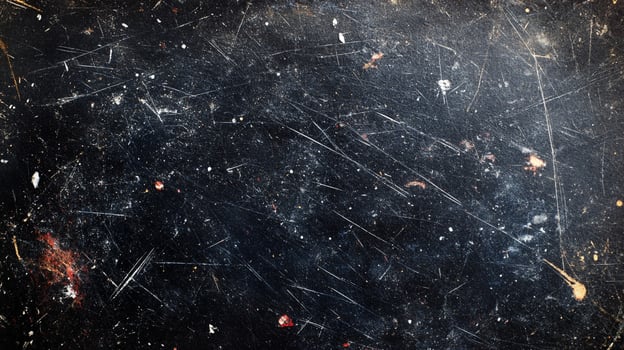 Distressed surface texture showing scratches and small dots against a dark background, creating a sense of age and wear photo