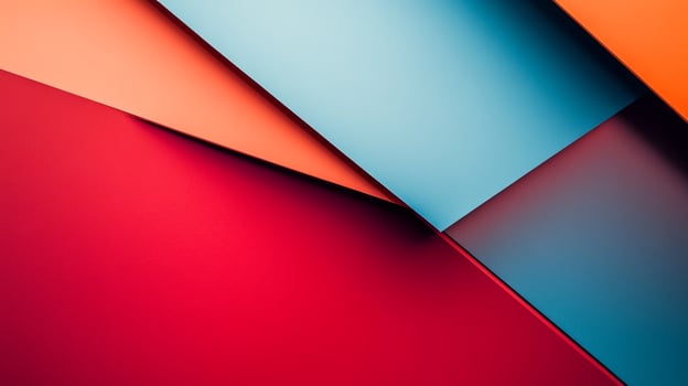 A vibrant mix of overlapping colors showcasing bold red, blue, orange, and other shades, creating a lively abstract composition that inspires creativity and energy. photo