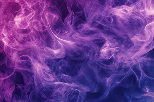 Swirls of purple and pink color the ethereal smoke, creating a mesmerizing and dreamlike pattern of movement and light. photo