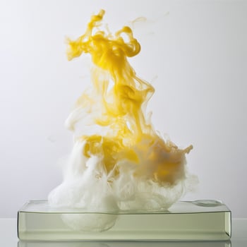 A yellow and white cloud photo