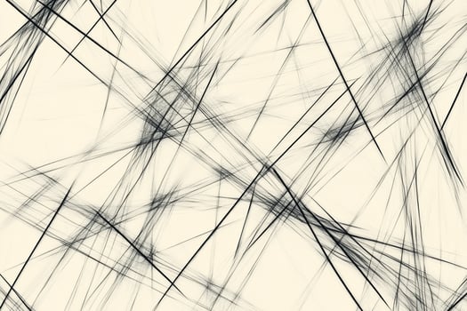 Abstract lines create a chaotic yet artistic composition against a light background, hinting at complexity and movement in a simple design. photo