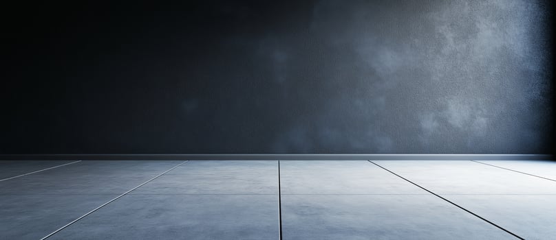 minimalistic empty concrete wall and asphalt floor create modern, industrial backdrop, perfect for various design projects or photography photo