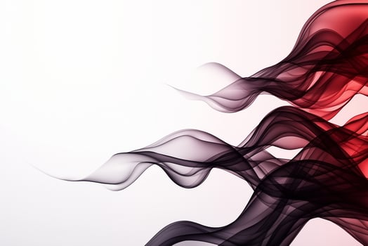Elegant abstract waves in red and black create dynamic visual flow, evoking sense of movement and energy. smooth transitions and gradients enhance artistic appeal photo