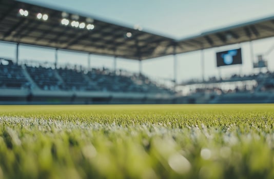 A youth football match on a field, with players running and chasing the ball. A lively and engaging sports scene, great for teamwork, competition, and athleticism-themed visuals photo