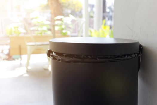 public trash bins in the outdoor area photo