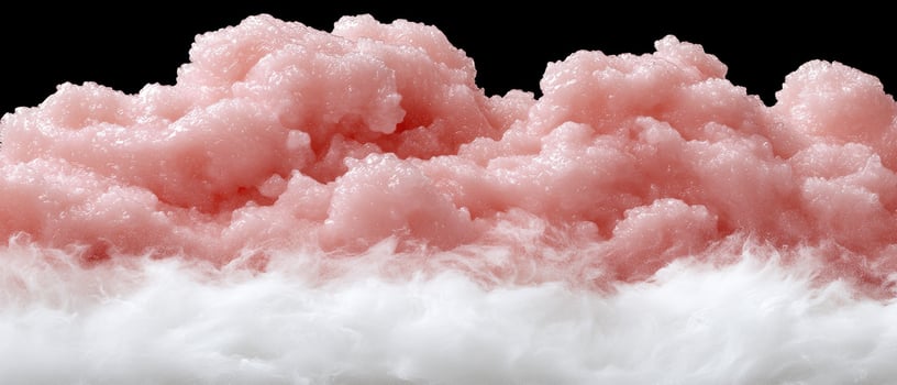 Pink sugar scrub with white foam photo