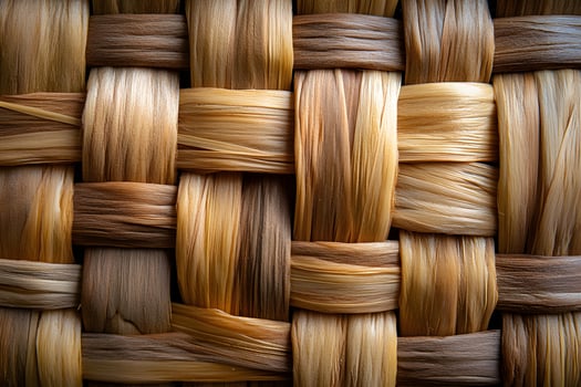 Close-Up of Woven Basket Texture for Home Decor and Design Inspiration photo