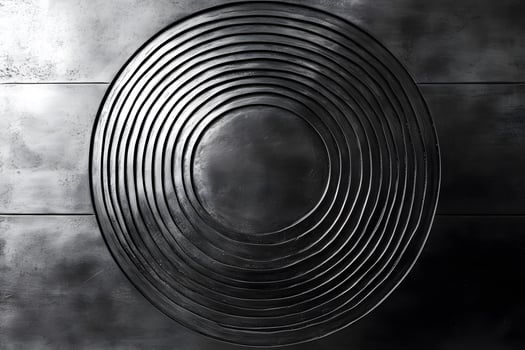 Abstract Circular Pattern on Textured Metal Surface for Modern Design photo