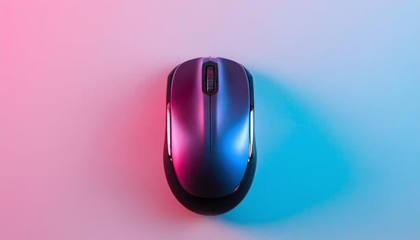Gaming PC Mouse on White Background photo