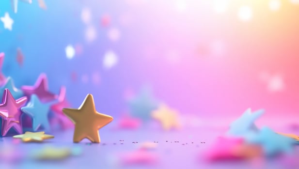 A dreamy background with colorful stars creating a whimsical atmosphere. photo