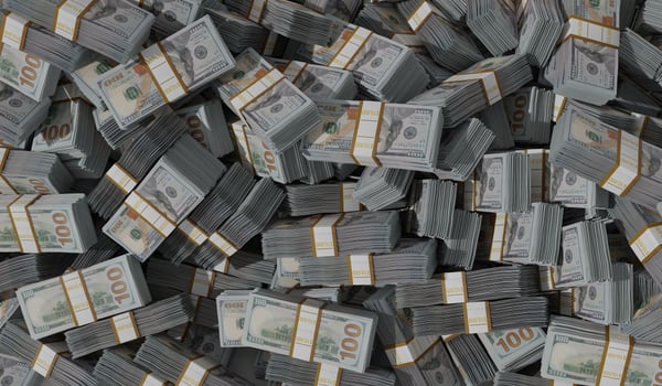 Money pile, banknotes, lots of money, photo