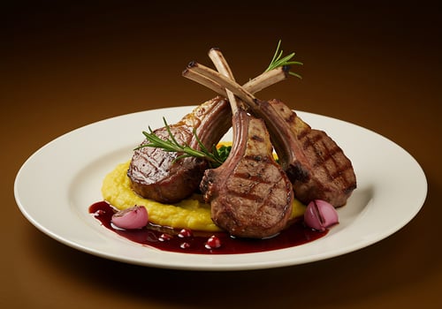 Grilled Lamb Chops with Creamy Mashed Potatoes Meal photo