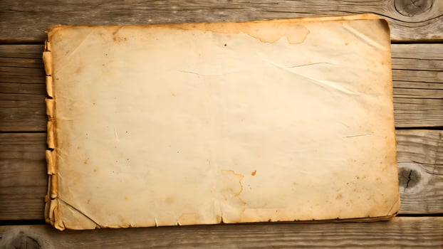 Vintage Paper Texture on Wooden Background for Designers and Creators photo