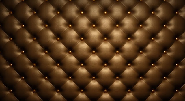 A close up of a brown leather wall with a pattern photo