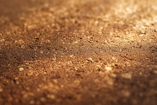 Beautifully textured close-up of a rich, earthy brown surface with a warm, glowing quality. photo