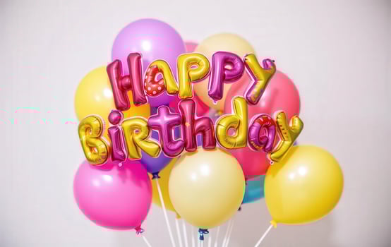 Happy birthday balloons photo
