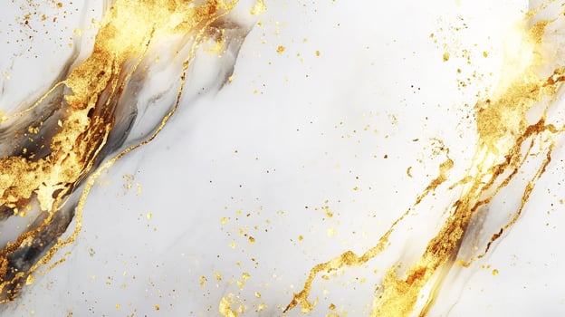 Luxurious marble texture with striking gold accents. The flowing design and golden accents evoke opulence and elegance. photo