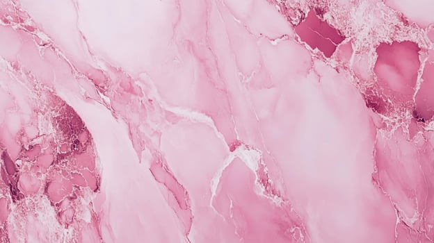 A mesmerizing abstract art piece showcasing swirling patterns of pink and white, resembling natural stone formations or liquid textures. photo