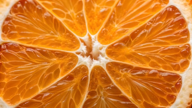 Juicy Orange Slice Close-Up Photography for Food Bloggers and Recipe Websites, Vibrant Citrus Fruit Image Perfect for Culinary Content Creators photo