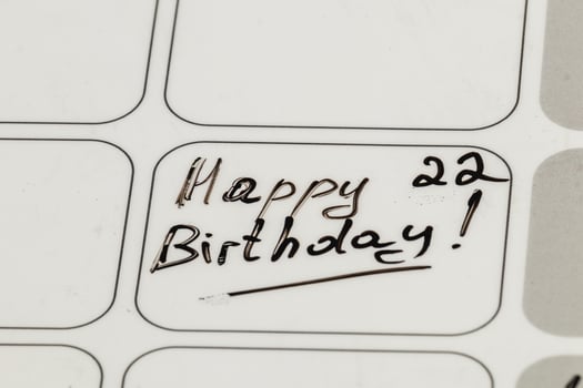 Celebrate a special moment with a heartfelt birthday wish written by hand photo
